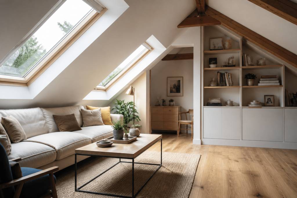 Comment aménager un grenier en pièce de vie confortable : isolation, lumière et rangements adaptés Comment aménager un grenier en pièce de vie confortable : isolation, lumière et rangements adaptés